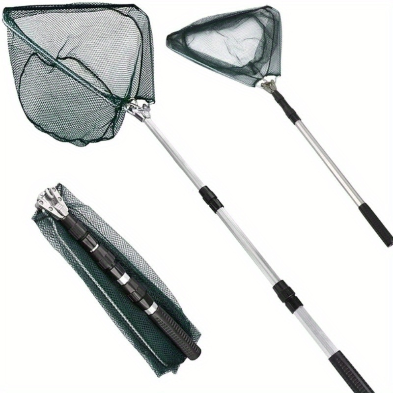 Cycling Landing Gear - Foldable Triangle Fishing Landing Net Telescopic