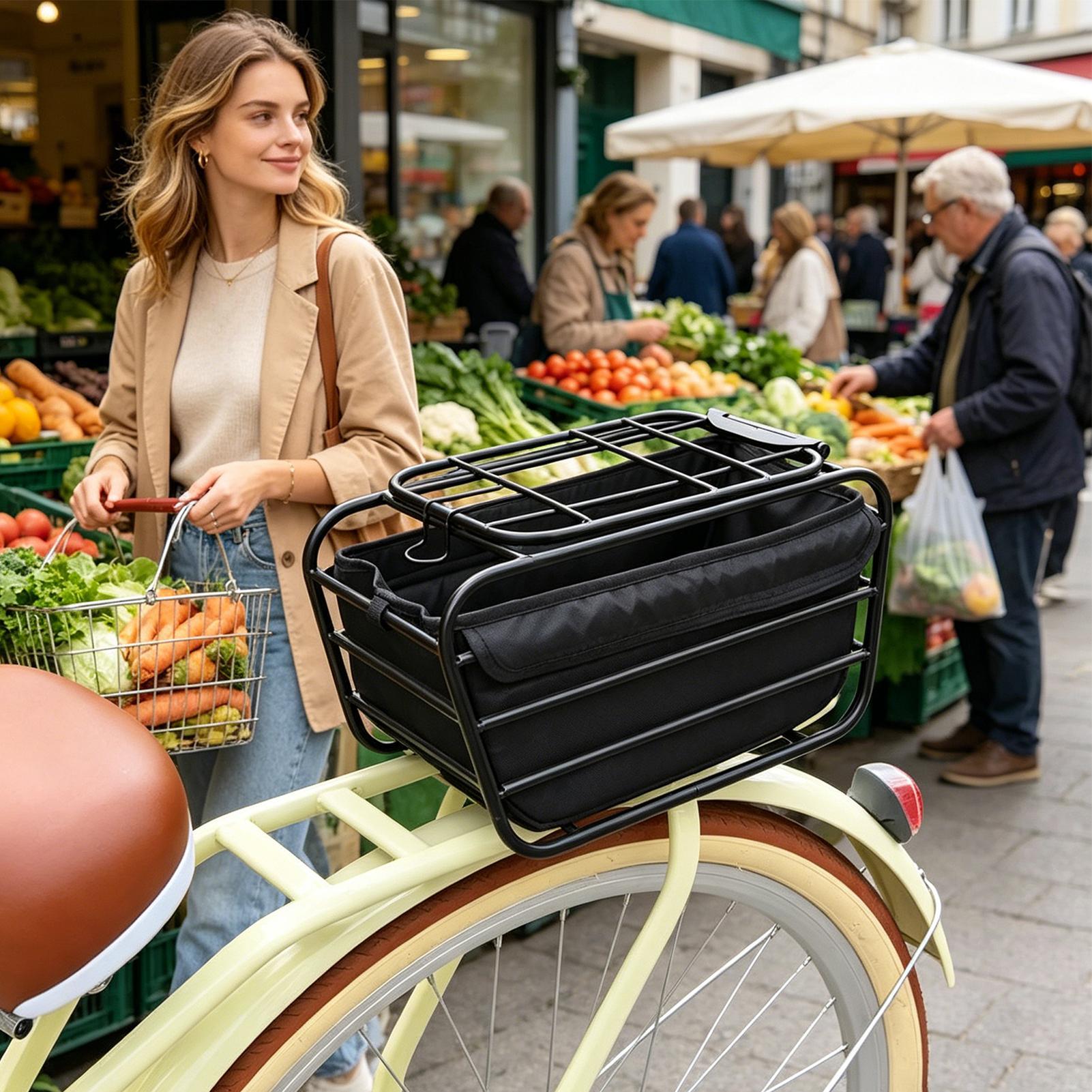 Dog Bike Basket For Rear Rack  - Bike Cargo Rack review and price