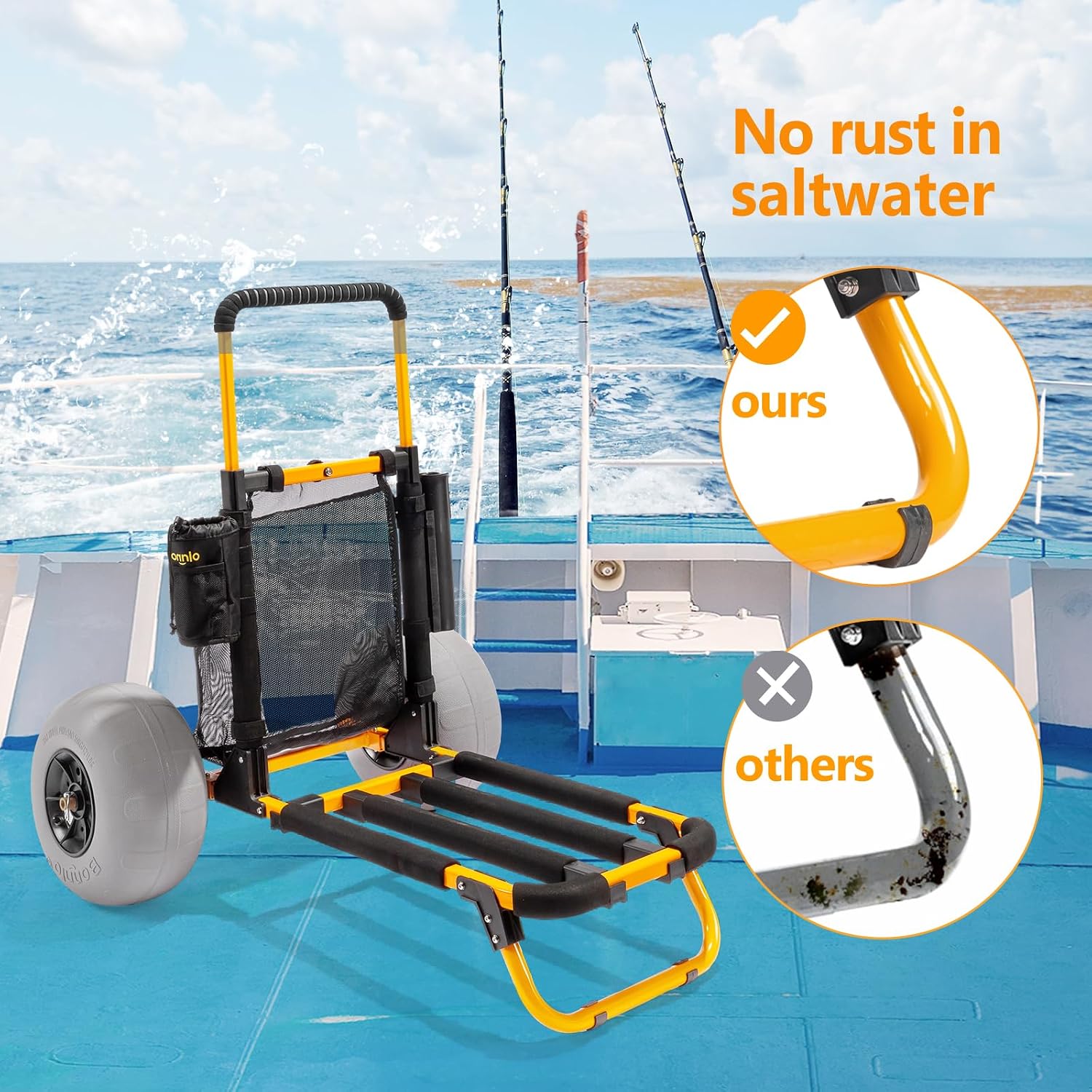 Bonnlo Beach Fishing Cart, Bea - Water Bottle Holder review and price