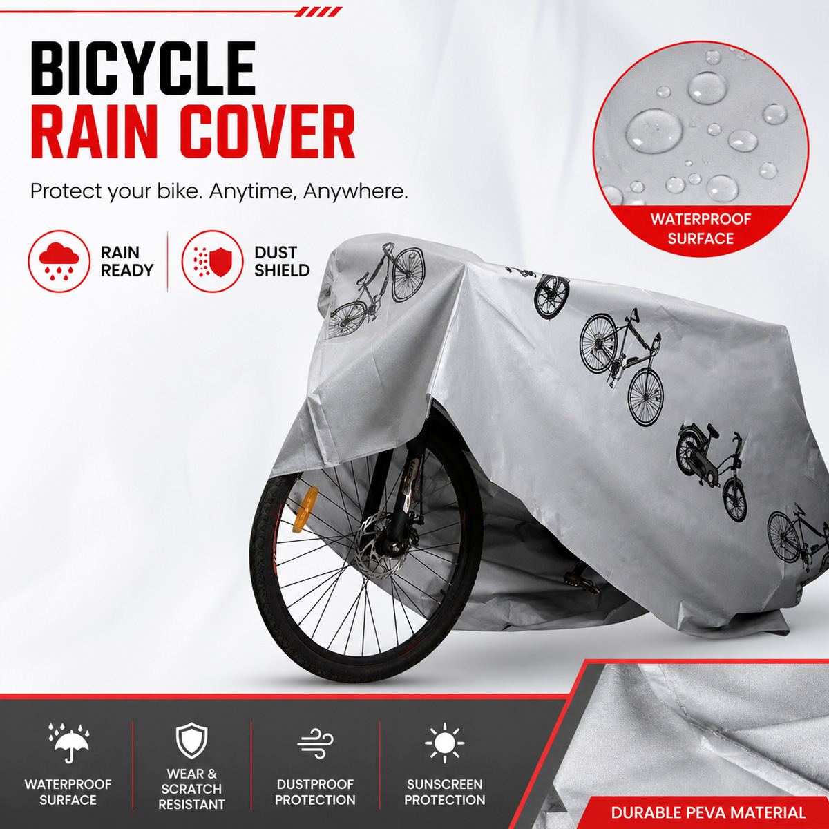 PINMOAP Universal Bicycle Rain - Cycling Gear Travel Bag review and price