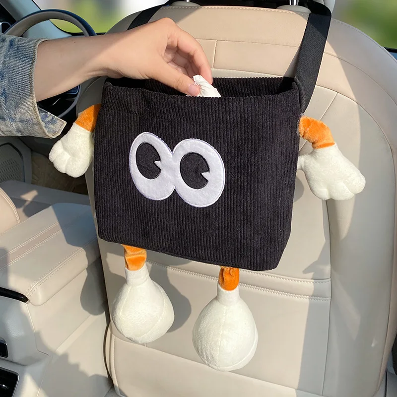Car Trash Can Bin Cartoon Eye  - Water Bottle Holder review and price